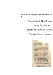 Apócrifos - Evangelho de Nicodemos.doc