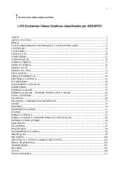 1.470 Excelentes Vídeos Católicos classificados por ASSUNTO! Atualização 02.pdf