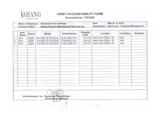 Asset accountability form- Sharmaine Kim Santiago 03-13-14.docx