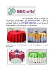 Find cheap table linen for decoration.pdf
