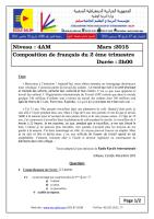 examen +corrigé  francais  2015 4AM T2.pdf