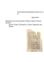 Apócrifos - Relatório do Governador Pilatos Sobre Nosso Senhor.doc